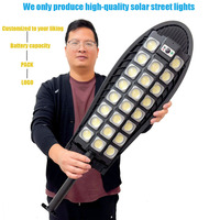 Lampe solaire à détecteur de mouvement haute luminosité, étanche pour extérieur, jardin, cour, allée, éclairage de sécurité routière, faible MOQ, OEM