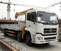 Grue télescopique montée sur camion de 12 tonnes de haute qualité, modèle SQ12SK3Q, avec moteur, pompe, boîte de vitesses et roulement – Vente chaude