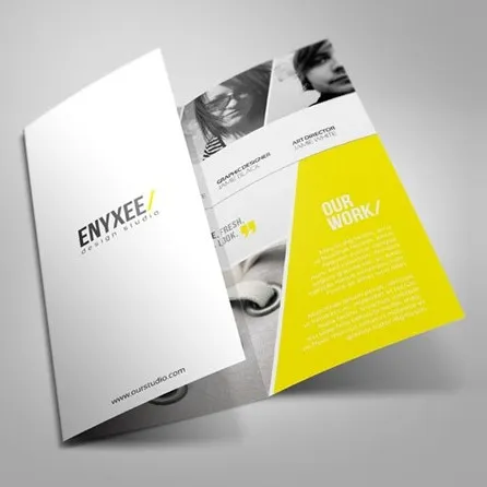 Benutzer definierte Doppelseiten Druck Design Promotionen Event Farbe Papier Flyer Broschüre für Werbung