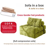 Nuevo Modelo 2026, Sofá Cama Minimalista Moderno para Sala de Estar, Plegable, Desmontable, de Tela, Compresible al Vacío