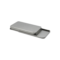 Vente en gros Boîte rectangulaire en métal personnalisé Boîte en métal empilable Mini boîte de conserve coulissante en métal
