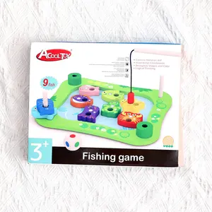 Multifunctioneel Houten Visbord Voor Educatief Speelgoed Voor Kinderen Met Magnetische Kracht Cognitief Spel Voor Kinderen