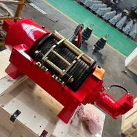 Treuil de dépannage et de remorquage compact pour camions, capacité de levage et de traction de 30000 lbs (8/10/15/20/25 tonnes), avec câble hydraulique en acier
