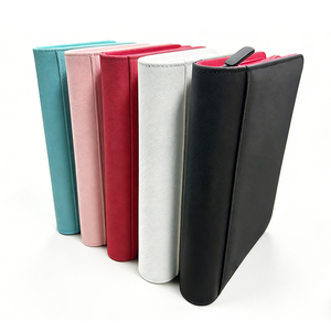 Fournisseur Vérifié <span class=keywords><strong>Classeur</strong></span> de Cartes à Collectionner Personnalisé en PU 9 Pochettes pour 360 Cartes avec Fermeture Éclair, Album Photo Pièces de <span class=keywords><strong>Monnaie</strong></span> Cartes Timbre - Product Image 4