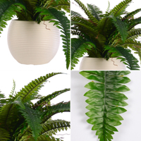 Plantes en pot artificielles miniatures faites à la main en forme d'herbe persane, style bohème, en plastique imperméable, résistant aux UV, écologiques, pour Noël