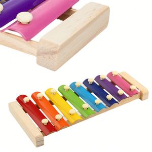 Xylophone personnalisé frappé à la main, instruments de musique pour nourrissons et tout-petits, xylophone pour usage domestique - Product Image 1