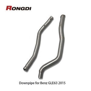 ท่อดาวน์ไปป์ตรงจากโรงงานสำหรับ Mercedes Benz GLE63 W166 C292 AMG 5.5T ปี 2015-2019 วัสดุ Ss304 ท่อไอเสียแบบตรง - Product Image 6