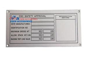 Container Standard ISO Marca ESEN con Logo CSC Durata 25 Anni 0,8m Prodotto in Cina Materiale Acciaio Marcatura Container - Product Image 2