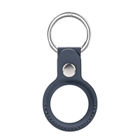 Haute qualité avec porte-clés housse de protection localisateur Anti perte Py cuir Pet tracker étui de protection pour apple airtag