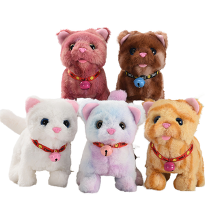 Juguete de peluche para gatos con collar con campana, 31cm-50cm, animal de peluche suave para niños de 2 a 4 años, unisex - Product Image 1