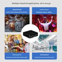 Mini PC de Bajo Consumo Sin Ventilador Intel I7-5500U J1900 J6412 N2840, Host Industrial Integrado con Doble LAN para Uso en Oficina, Hogar e Industria