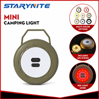 Lampu Camping LED 2-in-1 Isi Ulang dengan Lampu Tali Peri yang Dapat Ditarik, Tahan Air, Lampu Gantung Tenda Luar Ruangan