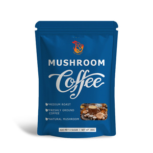 OEM ODM Café Instantáneo Orgánico en Polvo con Hongos Reishi y King Trumpet, Suplemento Dietético para el Apoyo Cognitivo y la Concentración - Product Image 1