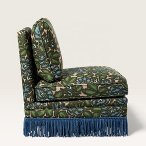 Fauteuil lounge modulaire HDC, fauteuil pivotant Babylon de designer, fauteuil d'appoint luxueux à franges pour salon, bar, club, meubles - Product Image 2