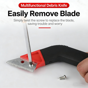 Outil de raclage de coulis Dingyue, acier inoxydable antirouille, lame tranchante, facile à utiliser, couteau à coulis pour <span class=keywords><strong>carrelage</strong></span> mural et de sol - Product Image 4