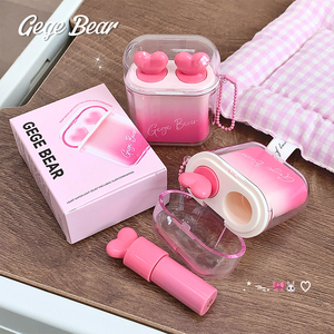 Gege Bear Alto Valor Lip Gloss para Primavera Verão Heartwarming Watery Combinação Matte Espelho Non-Stick Cup Halal - Product Image 3
