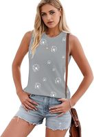 Vente Flash Liquidation de fin d'année Gilet sans manches pour femmes T-shirt d'été imprimé numérique T-shirt pour femmes