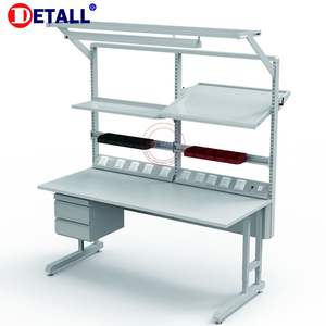 Plans <span class=keywords><strong>de</strong></span> table <span class=keywords><strong>de</strong></span> <span class=keywords><strong>travail</strong></span> modulaire réglable ESD Detall avec certification CE - Product Image 4