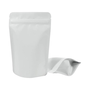 Bolsas de Mylar con acabado mate blanco impresas personalizadas, bolsa Ziplock resistente al agua para embalaje de alimentos para mascotas, plástico impreso personalizado - Product Image 1