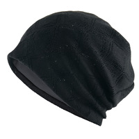 Bonnet unisexe en maille fine respirante style coréen, jacquard à carreaux diamantés couleur unie, idéal pour le printemps et l'été au quotidien