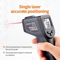 Termometer inframerah, pengukur suhu inframerah IR Laser Digital industri-50-550C