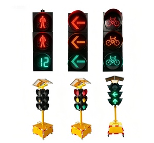Sistema de Señales de Tráfico LED con Energía Solar y Base con Ruedas para la Gestión de Intersecciones Viales y Seguridad en Obras Temporales - Product Image 1