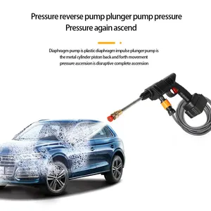 Pistola de água automática sem fio, pistola de alta pressão para lavagem de carro, 24v, 48v