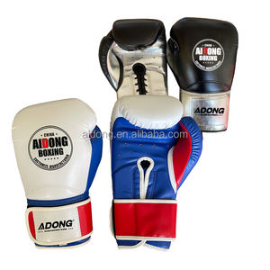 Guantes de entrenamiento profesional de alta calidad MMA Muay Thai Sparring Guantes de boxeo de cuero PU para artes marciales - Product Image 1