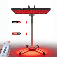 Support mobile de luminothérapie rouge électrique pour le corps entier avec télécommande et réglage motorisé en aluminium de qualité médicale