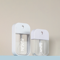 Fuyun – Flacon pulvérisateur miniature en plastique blanc, très populaire, 40ml/45ml/50ml, pour désinfectant pour les mains, masque facial, parfum de poche, format carte de crédit