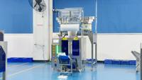 Machine d'emballage automatique à 2 bacs pour le comptage et l'emballage des bouchons de bouteilles, composants et fermetures en plastique