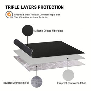 Office School Travel Use Envelope Bag Fireproof Waterproof Document Bags File <b>Folder</b> <b>Card</b> Cash Bags - Product Image 3