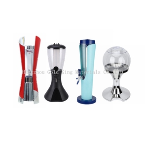 Yüksek kaliteli 1.5L 2L 2.5L 3L <span class=keywords><strong>4L</strong></span> 5L LED işıklı Bar suyu bira otomatı buz tüpü ile masa üstü bira kulesi - Product Image 2