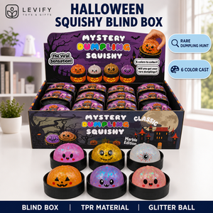Caja Sorpresa <span class=keywords><strong>de</strong></span> Halloween con Squishy <span class=keywords><strong>de</strong></span> Dumpling Misterioso, Bola Antiestrés TPR con Purpurina <span class=keywords><strong>para</strong></span> Calmar <span class=keywords><strong>las</strong></span> Manos y la Oficina, Alivio Diario - Product Image 3