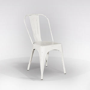 Sedia in Metallo Bianco - Product Image 1