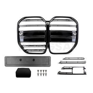 Griglia Anteriore Stile M4 in ABS Nero Lucido per <span class=keywords><strong>BMW</strong></span> <span class=keywords><strong>Serie</strong></span> <span class=keywords><strong>4</strong></span> G22 Coupé G23 Cabriolet 2021-2025 - Product Image 1