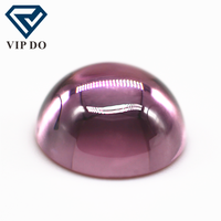 Zircone cubique synthétique de qualité 3A, 3mm-12mm, forme ronde, dos plat, taille cabochon, multicolore, pierres en vrac