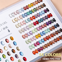 ZRKGEL – Nouvelle collection de vernis gel UV effet œil de chat soyeux, 56 couleurs, sans HEMA/TPO, avec poudre magnétique premium