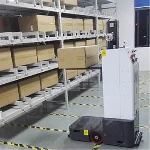 Robot pembawa cerdas gudang pabrik mendukung pengembangan sekunder Robot AGV Chassis Robot AMR Robot pengiriman
