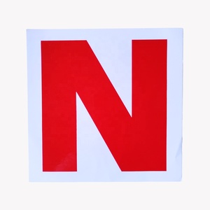 <span class=keywords><strong>Autocollant</strong></span> en PVC auto-adhésif N pour voiture irlandais, plaques N pour apprendre à conduire, autocollants <span class=keywords><strong>de</strong></span> voiture Novice britannique - Product Image 4