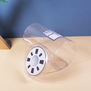 Caja de tubo redondo de plástico, cilindro de diseño, personalizado, transparente, bolas de tenis de mascotas, embalaje transparente cilíndrico - Product Image 5