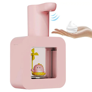 Thiết Kế Mới Dễ Thương Trẻ Em Tự Động Tạo Bọt Xà Phòng <span class=keywords><strong>Dispenser</strong></span> Touchless USB Có Thể Sạc Lại Infared Cảm Biến Cho Phòng Tắm - Product Image 2