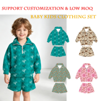 Ensemble de vêtements pour enfants style occidental 2026 – Le meilleur de la mode, ensemble deux pièces doux pour la peau pour bébés et jeunes enfants
