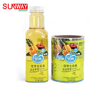 Custom Waterproof Beverage Packaging Plastic Bottle Labels Honey Jars Sticker Juice Bottle Labels for Bottles
