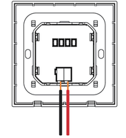 Interrupteur mural intelligent KNX 2 gangs 4 commandes 30V DC IP20 en métal, compatible avec l'application Smart Life pour maisons de retraite