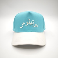 Casquette de baseball en coton bicolore pour homme, avec logo brodé en 3D, casquette à 5 panneaux, cadre en A, personnalisée par le fabricant