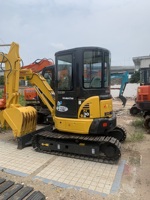 Mini-excavatrice de 3 tonnes avec cabine, prix abordable, PC30, excavatrice d'occasion, mini-excavatrice usagée