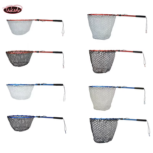 TAKEDO DS02 Filet de pêche à la mouche pliable de haute qualité pour la <span class=keywords><strong>carpe</strong></span> Filet d'atterrissage de pêche Poignée en aluminium Filets de pêche en caoutchouc - Product Image 2