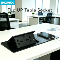 Prise de conférence encastrée SINOAMIGO, prises intégrées pour table, prises escamotables, boîte de prise de bureau