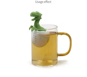 Diffuseur de thé électrique en Silicone, coquille d'œuf de dinosaure, passoire à thé ample pour différentes tasses et feuilles